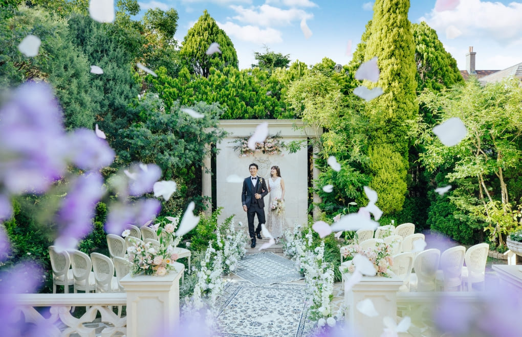 緑溢れるガーデンを自由に使ったパーティスタイル