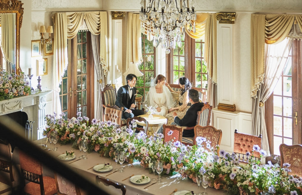 緑溢れるガーデンを自由に使ったパーティスタイル